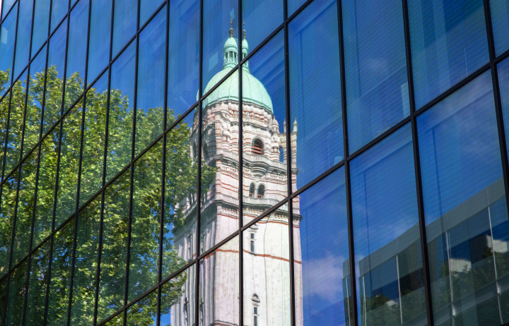 Reflection of Queen's Tower