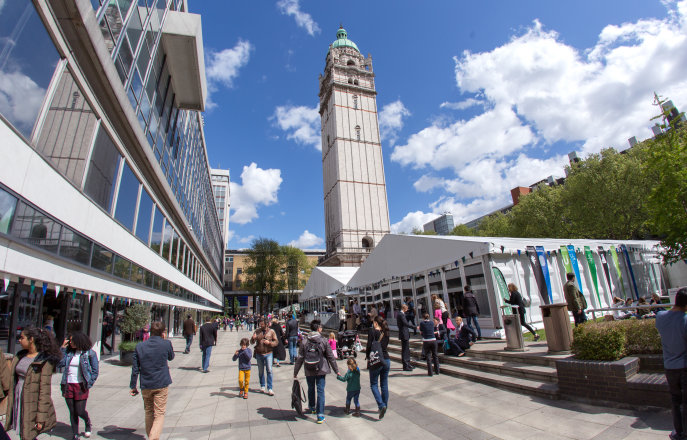 Campus with tower