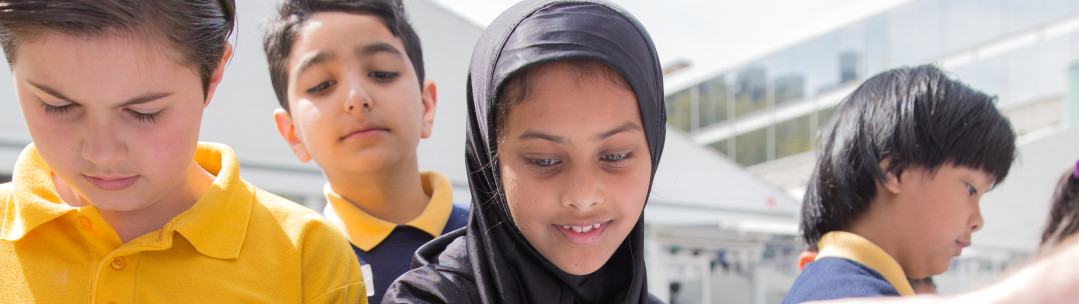 Children taking part in a science activity