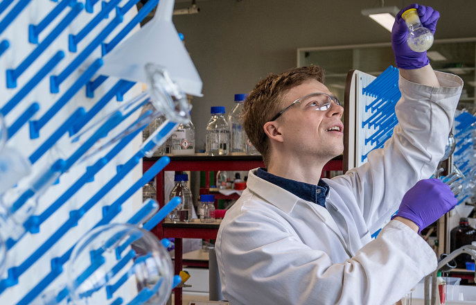 Greg in his lab