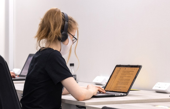 Imperial student in the Central Library