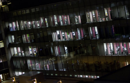Campus at night
