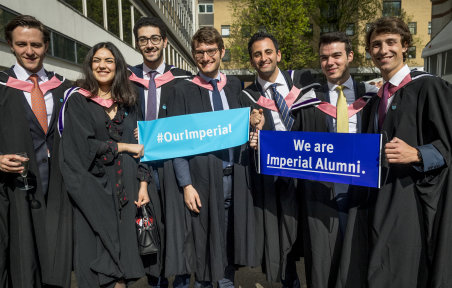 Students at graduation
