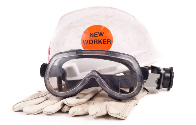 Helmet, gloves and goggles