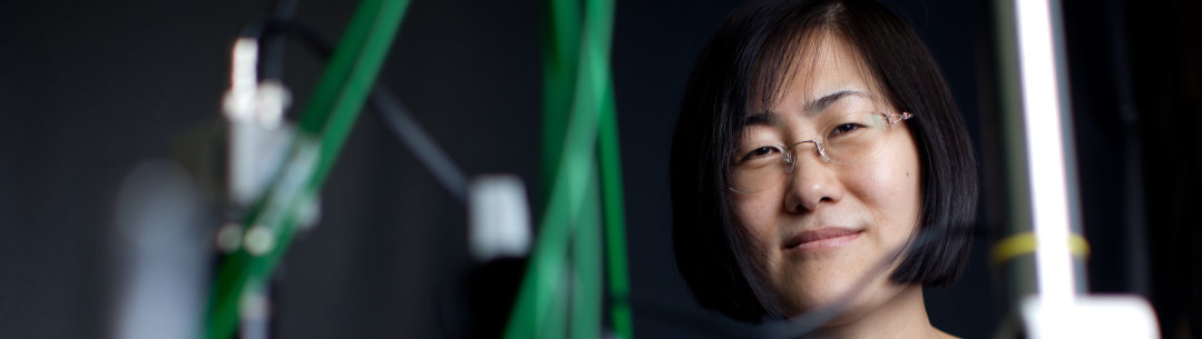 Ji-Seon Kim in her lab