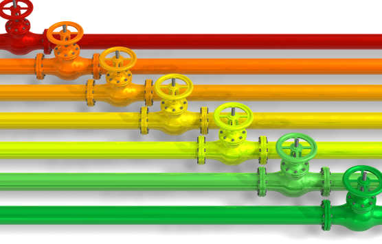 Multi-coloured pipes