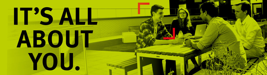 It's all about you - students sitting at a table