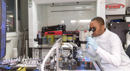 A student in our laboratory