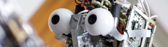 robot with eyes