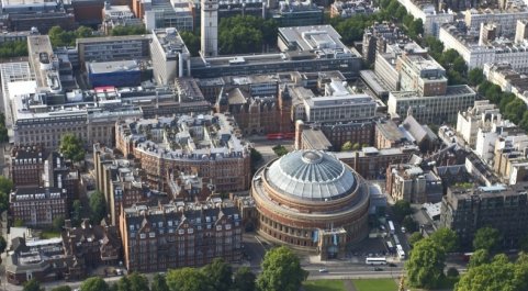 Aerial view of South Kensington campus