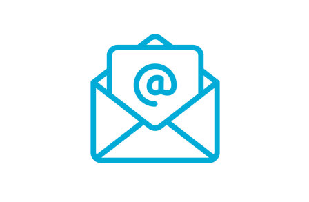 @ sign on an open envelope
