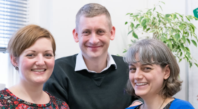 Emma Passmore, Ian Bastow and Lizzie Day