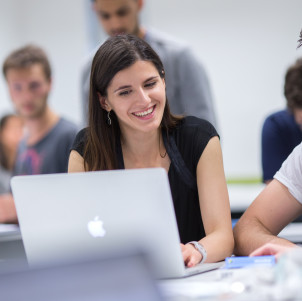Smiling student