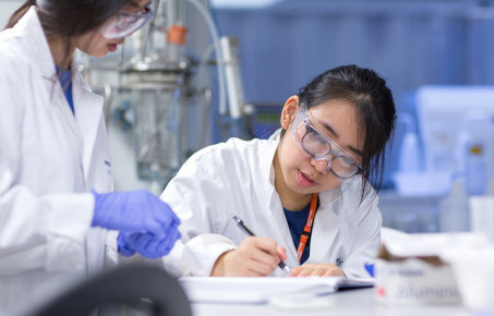 Students in a lab