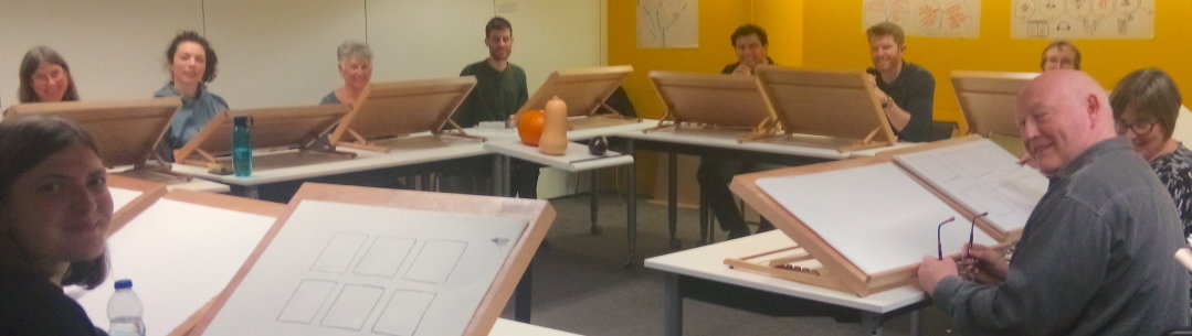 Students on the 2019 Drawing Class