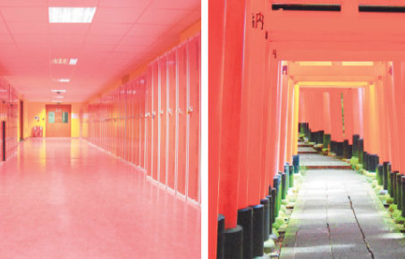 red x-ray corridor