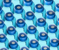 Bottles of vaccines